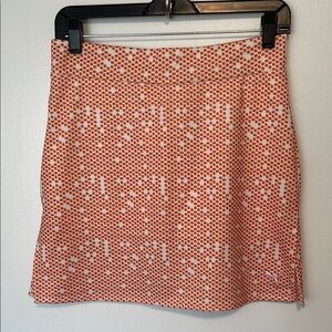 EUC Puma Orange Dot Golf Skort